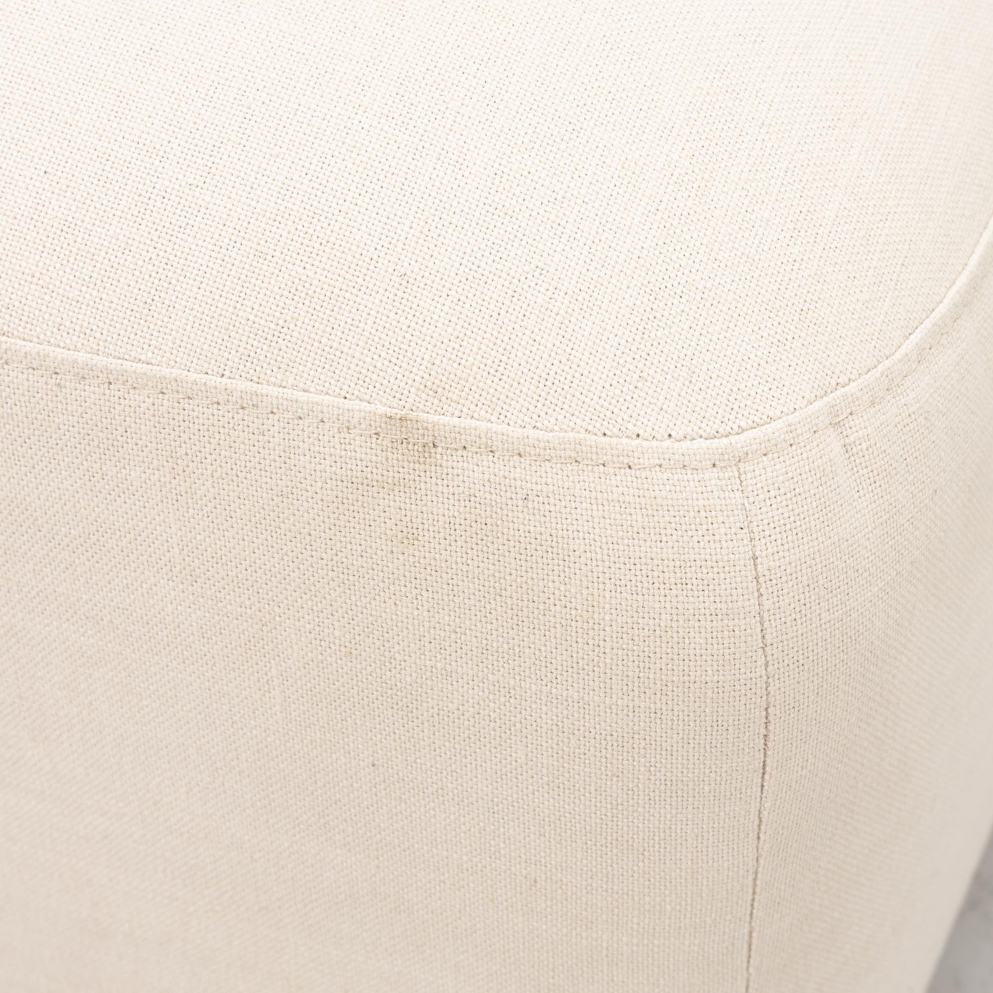 Pouf, "Rosso Ottoman Linen Look", Layered.