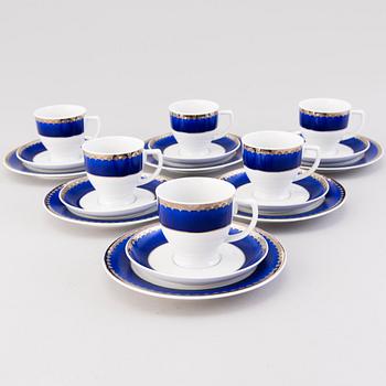 SIGVARD BERNADOTTE, MAT- och KAFFESERVIS, 29 delar, "Christineholm"/"Marianne".