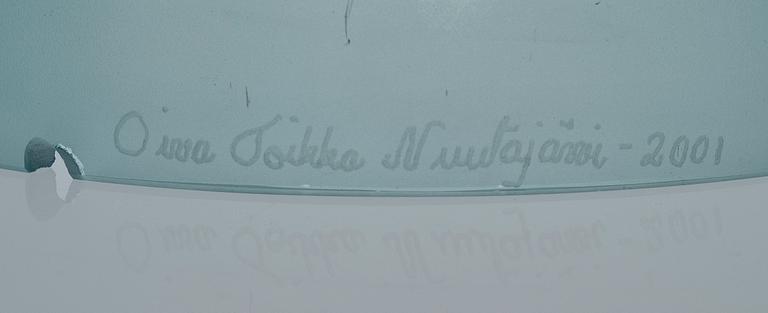 OIVA TOIKKA, GLASSKULPTUR. Ängel. Sign. Oiva Toikka, Nuutajärvi 2001.