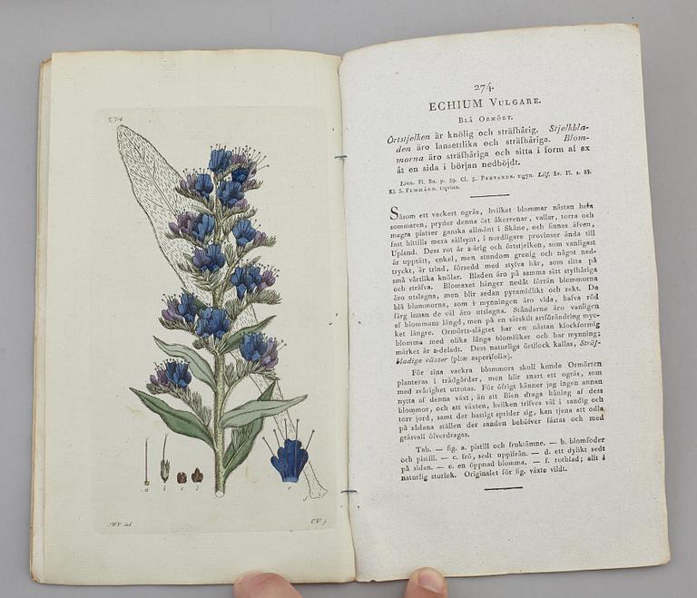 JOHAN WILHELM PALMSTRUCH, "Svensk Botanik, vol I-V. 1803-1805.