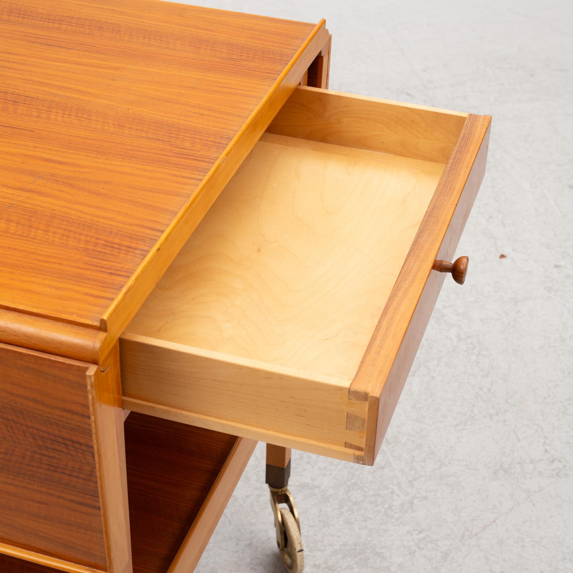 Josef Frank, serving cart, model "756", Svenskt Tenn, second half of the 20th Century.