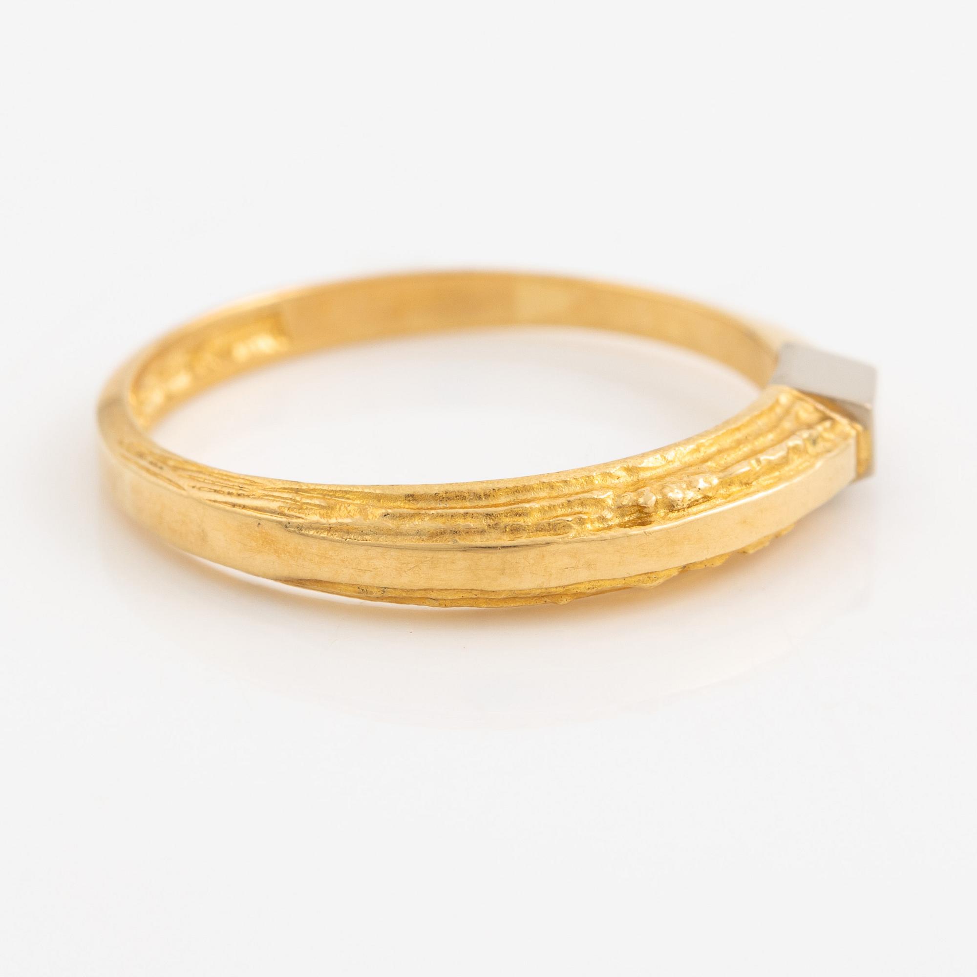 Lapponia, ring 18K guld, Finland 1978.