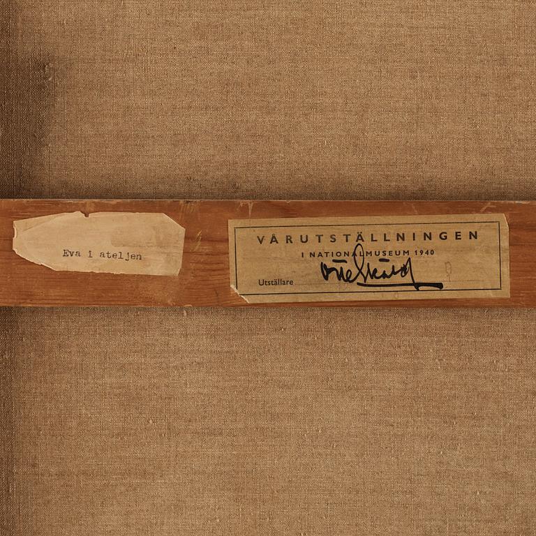 Otte Sköld, Girl sitting by the easel.