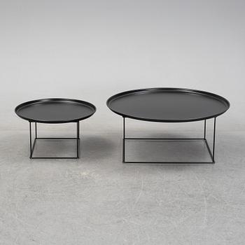 Patricia Urquiola, a set of two coffe tables, model 'Fat-Fat' for B&B Italia, modern manufacturing.