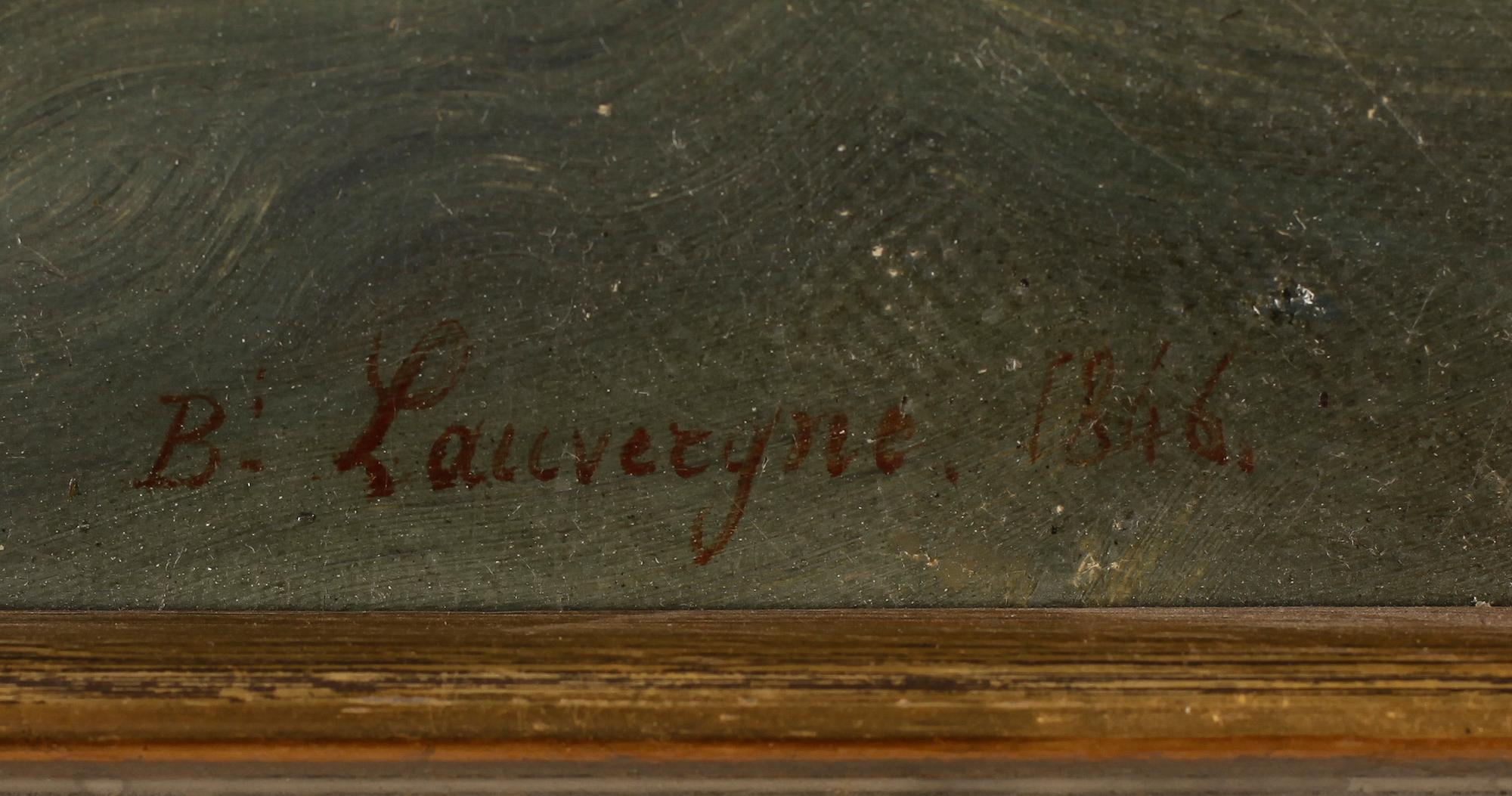 BARTHÉLEMY LAUVERGNE, olja på duk, signerad och daterad 1846.