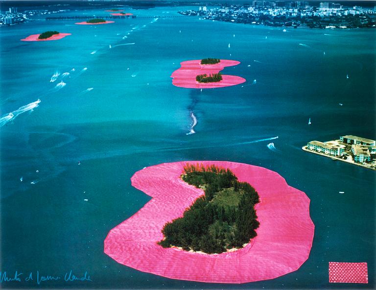 Christo & Jeanne-Claude, "Surrounded Islands, Biscayne Bay, Miami, Florida".