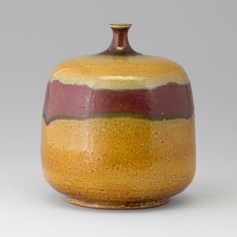 SVEN HOFVERBERG, a stoneware vase, signed SH.