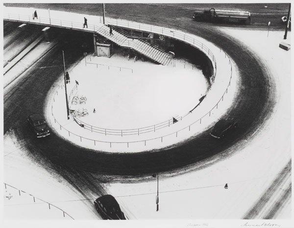 Lennart Olson, "Slussen, Stockholm", 1952.