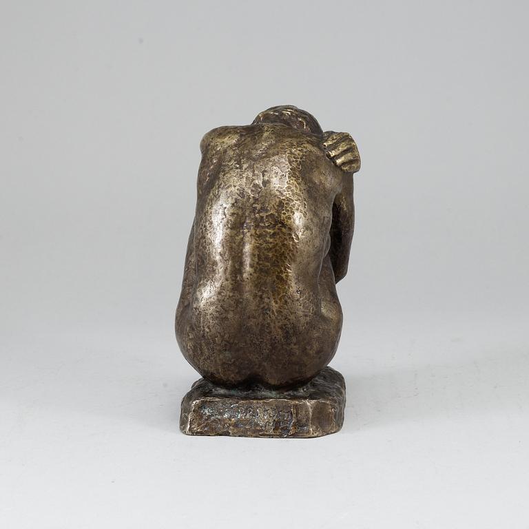 PER PALLE STORM, skulptur, brons, signerad och daterad 1944?.