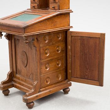 A DAVENPORT WRITING DESK, later part of the 20th century.