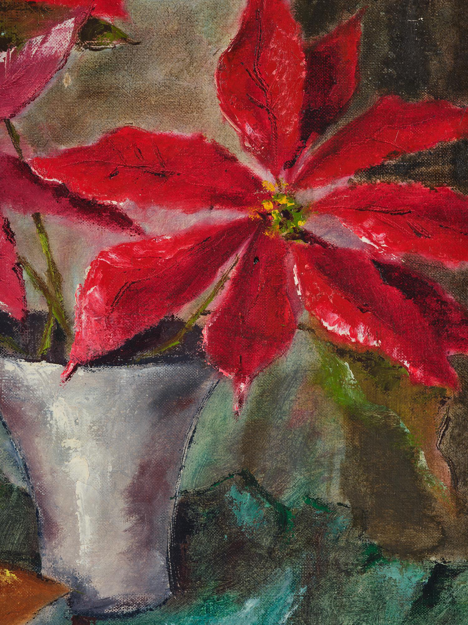 Agda Holst, Still Life with Poinsettia.