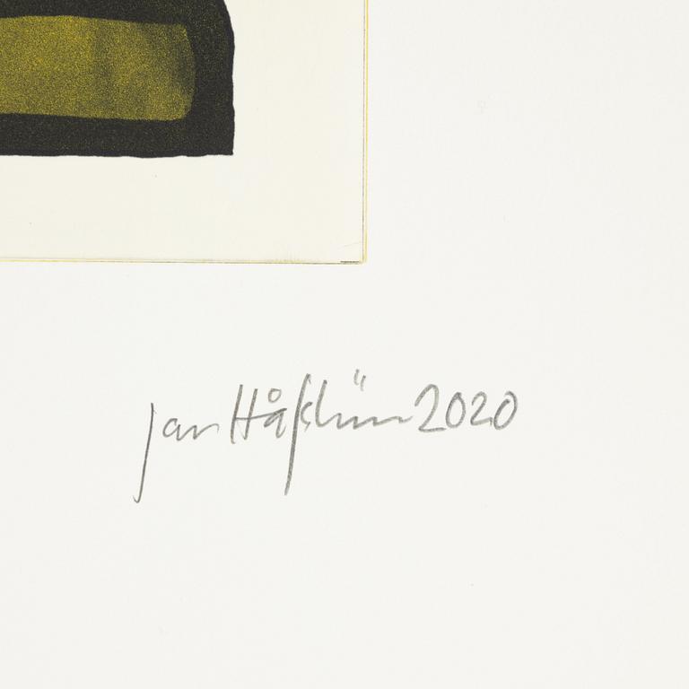 Jan Håfström, etching in colours, 2020, signed 45/50.