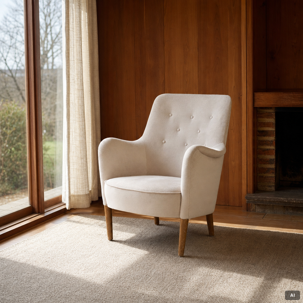 Carl Malmsten, a 'Konsert' armchair, Carl Malmsten AB, Sweden, 1962.