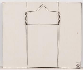 Heljä Liukko-Sundström, väggplattor, 4 st, signerade Heljä Liukko-Sundström, Arabia 1982 och 1983.