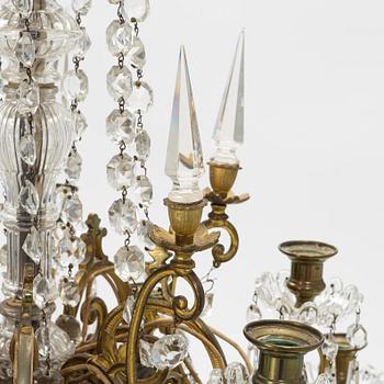 A chandelier, late 19th Century.