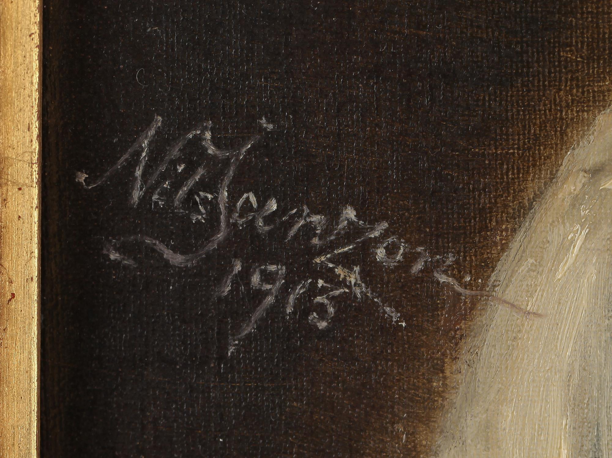 NILS JANZON, olja på duk, signerad och daterad 1913.