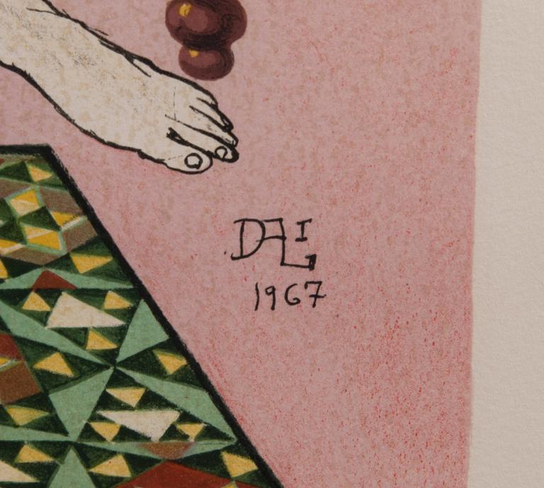SALVADOR DALI, värilitografia, signeerattu ja numeroitu 61/160.