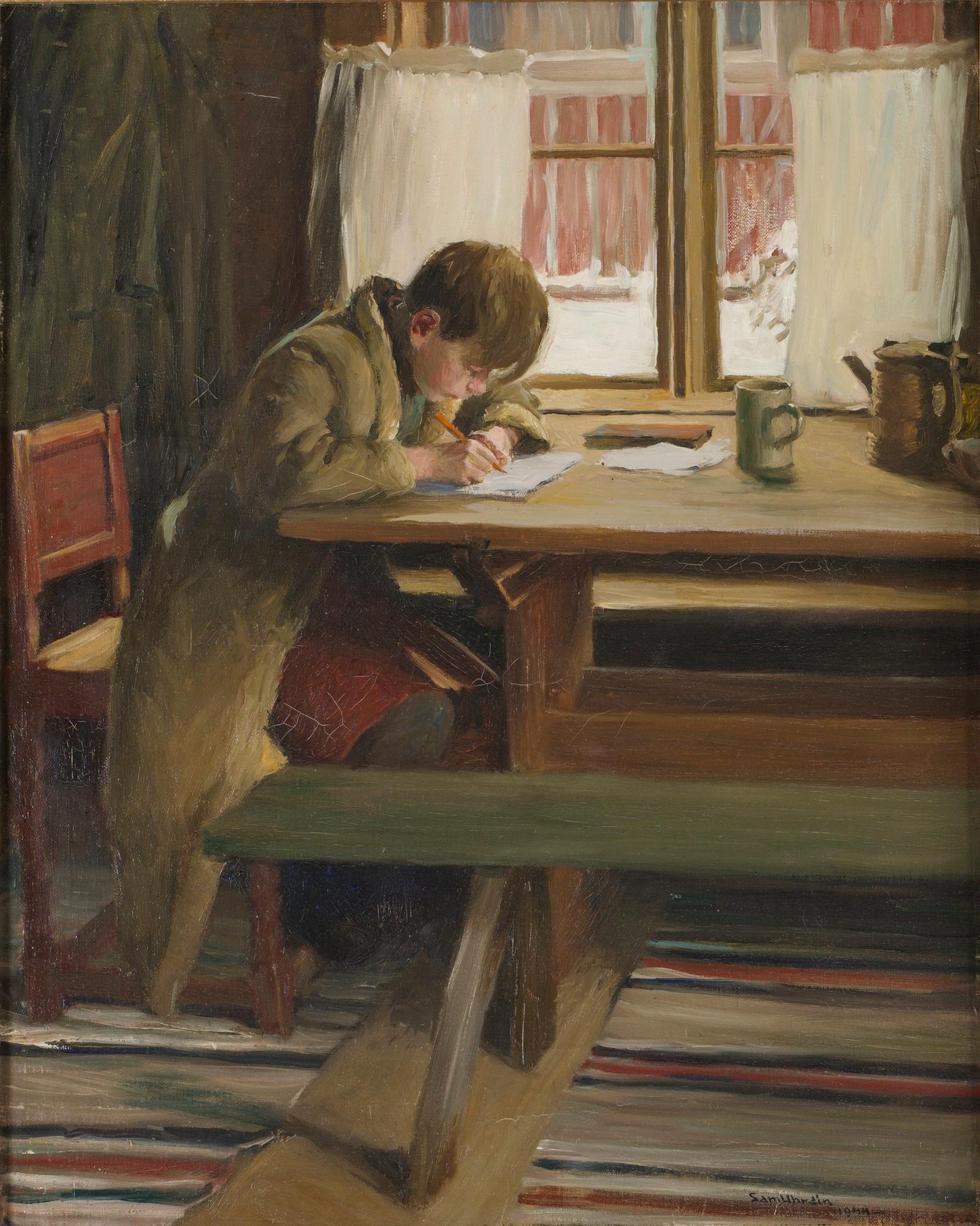 Sam Uhrdin, Studerande pojke.