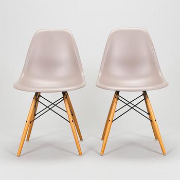 Charles & Ray Eames, six 'Plastic Chair DSW' chairs for Vitra.