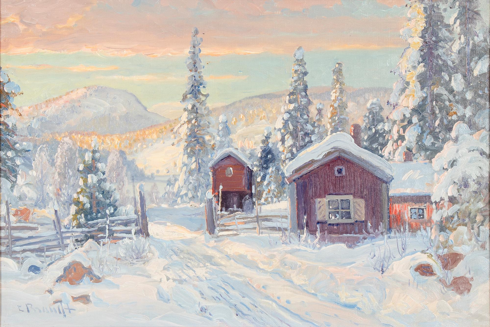 Carl Brandt, olja på duk, signerad.