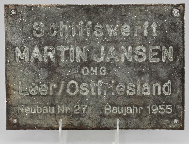 MASKINSKYLTAR, 6 st, mässing, gjutjärn, 1908-1955.