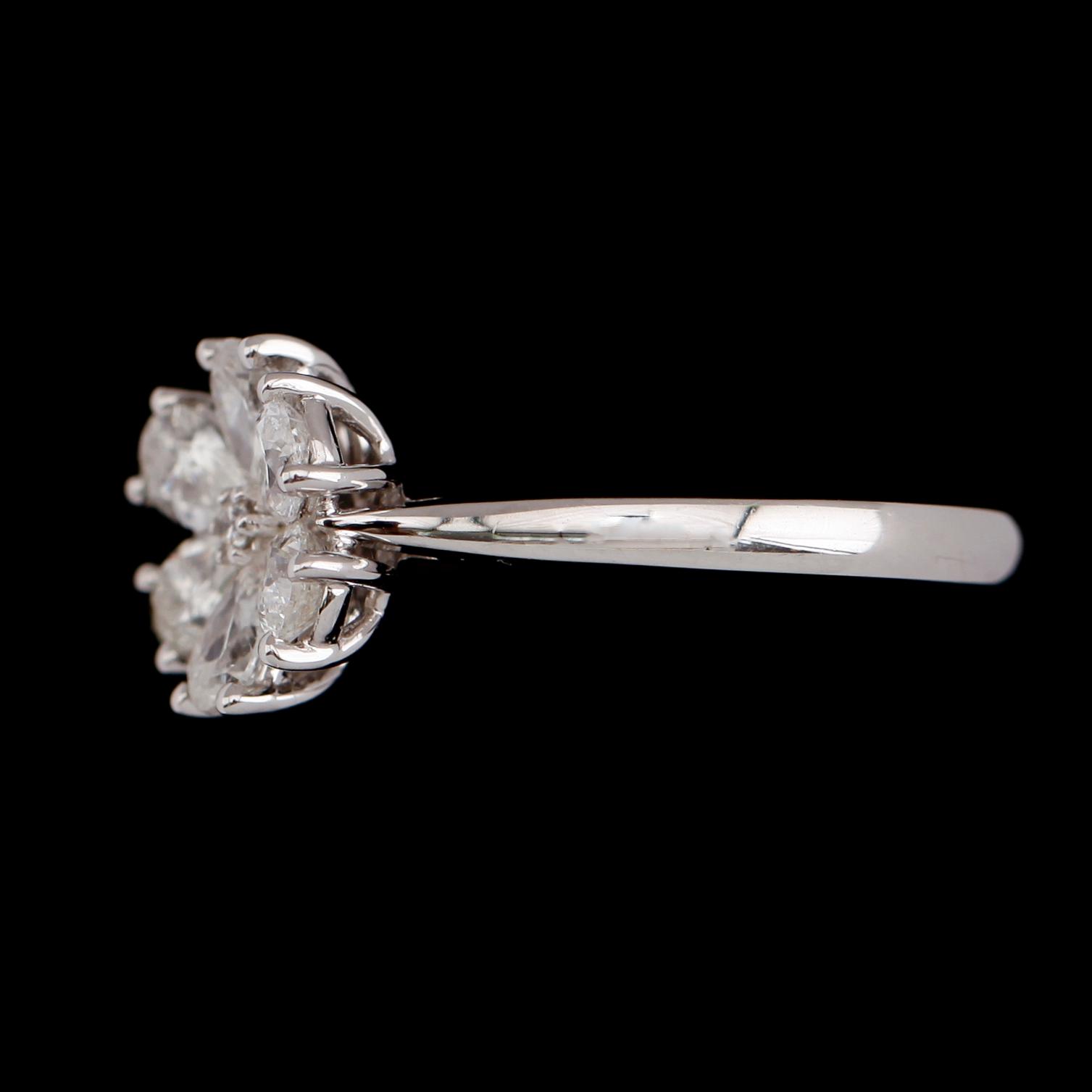 RING, 18 k vitguld, briljantslipade diamanter tot ca 0.99 ct.