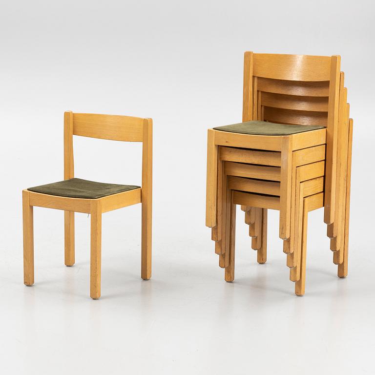 Axel Larsson, six 'Stol 312' chairs, Balzar Beskow.