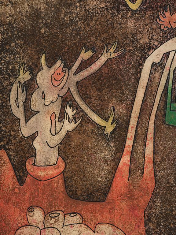 Roberto Matta, Utan titel from: "Hommage aux Prix Nobel" (Nobelprismappen).