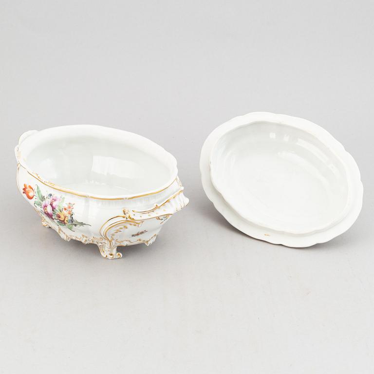 A rococo style dining service, 68 pcs, from Nymphenburg, Germany.