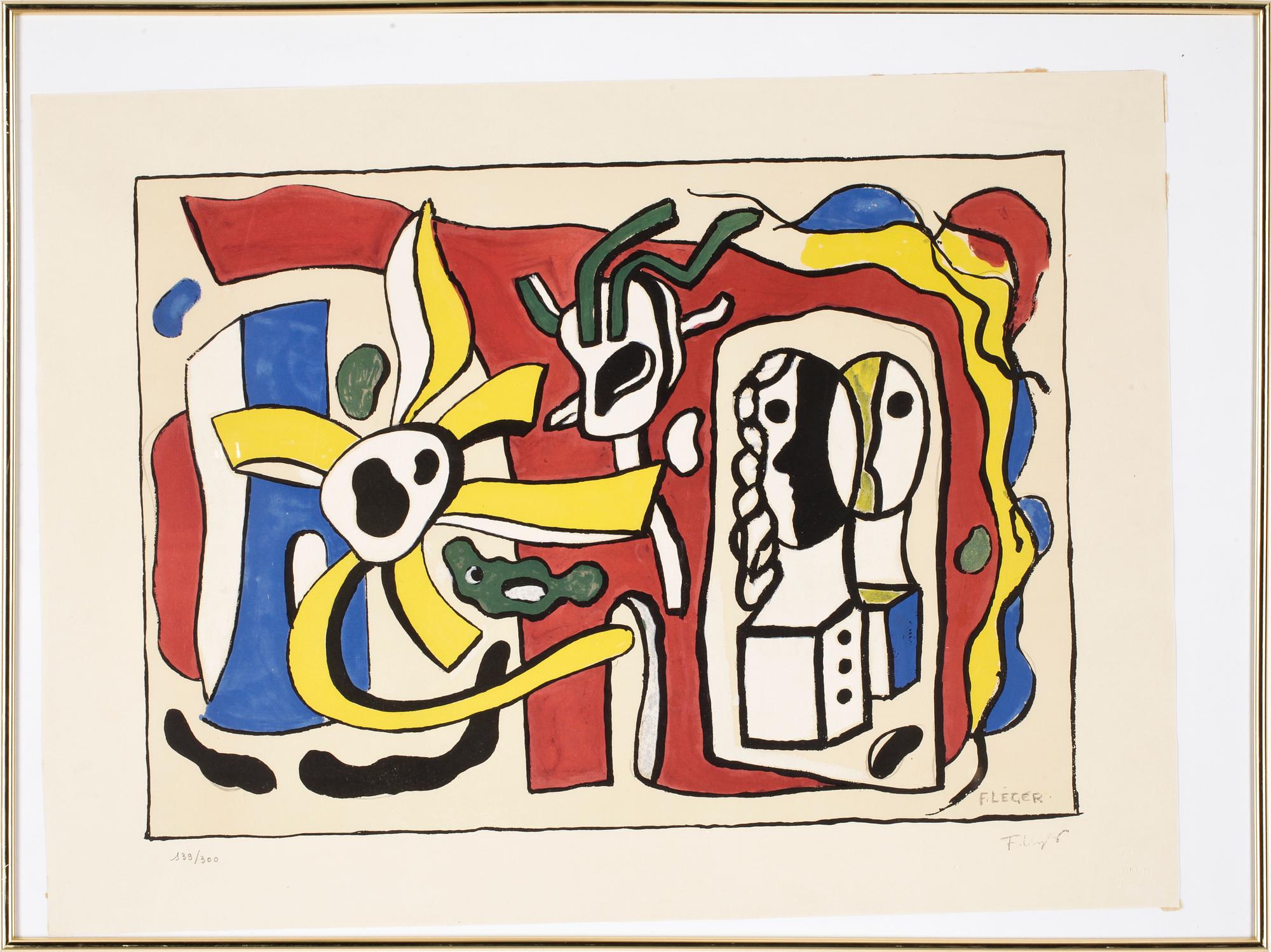 FERNAND LÉGER (efter), litografi, stämpelsign o numr 139/300.