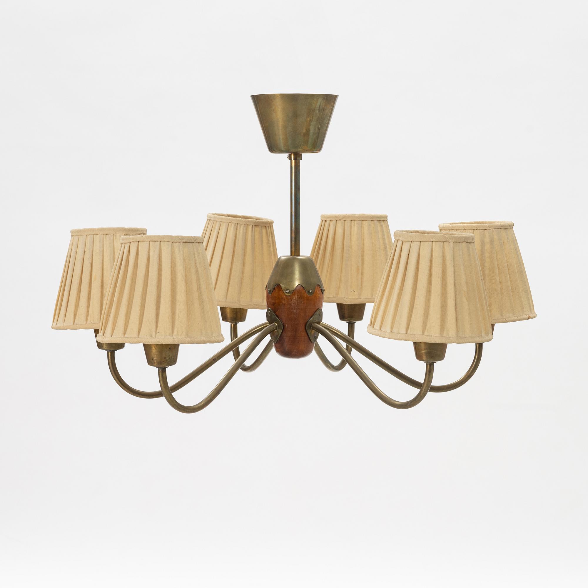 Bergboms, taklampa, Swedish Modern, 1940/50-tal.