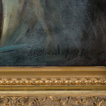RICHARD HALL,  oil on canvas, signed.