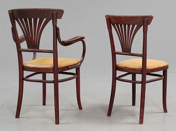 KARMSTOL samt STOL, Thonet, 1900-talets första hälft.