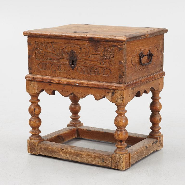 A chest, dated 1745.