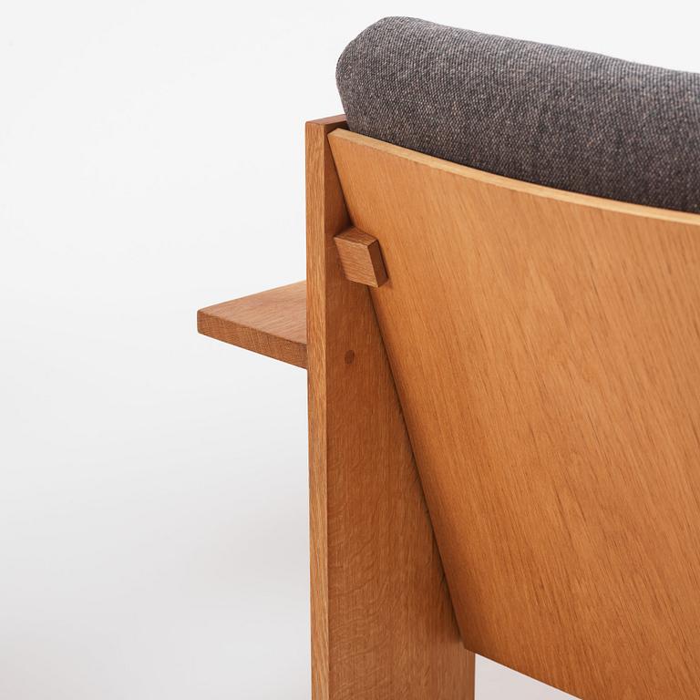 Uno & Östen Kristiansson, a pair of armchairs, an ottoman and a table model "Breda", Luxus, Vittsjö 1960s.