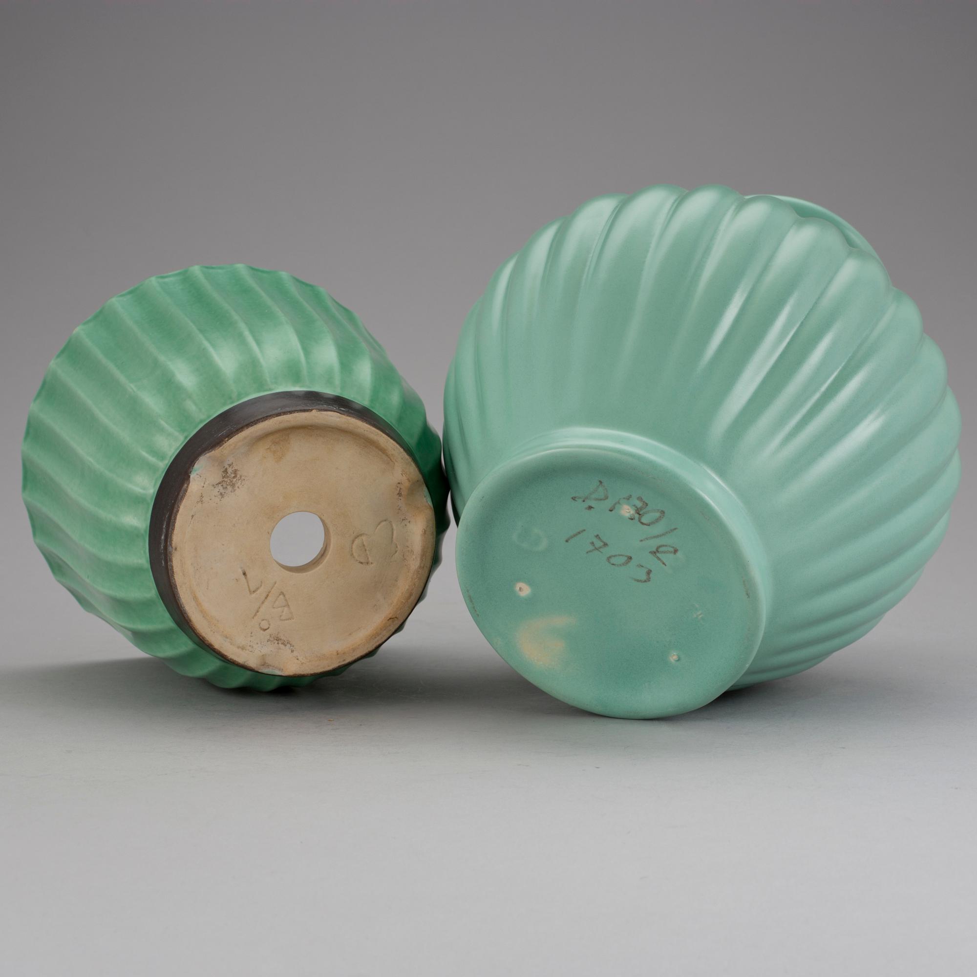 YTTERFODER och VAS, fajans, Evald Dahlskog, Bo fajans, 1940-tal.