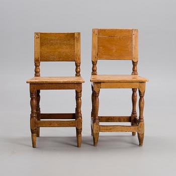 STOLAR, 2 st, allmoge, 1800-tal.