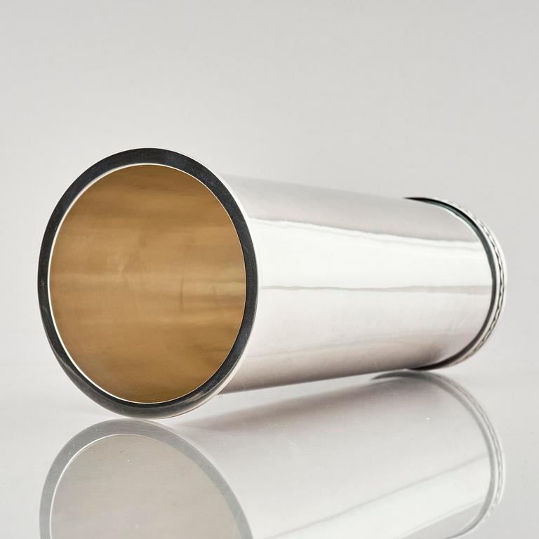 Eric Råström, a silver beaker, company Råströms Silver- O Nysilverfabrik, Stockholm, Sweden, 1974.