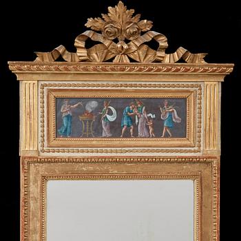 A late Gustavian circa 1800 mirror.