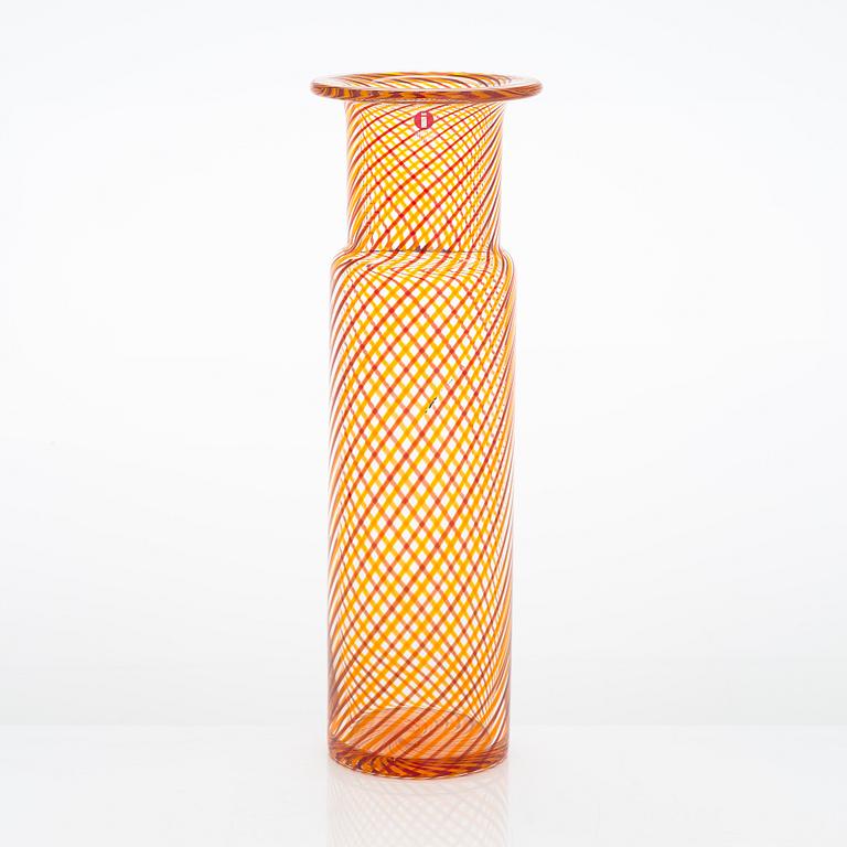 Kerttu Nurminen, vas och fat, "Palazzo", filigranglas, signerad Kerttu Nurminen Nuutajärvi.