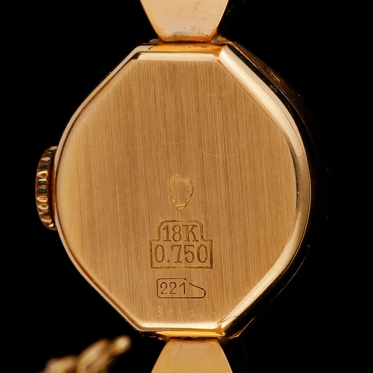 ARMBANDSUR, guld 18 k, Repco. Totalvikt ca 12,4 g.