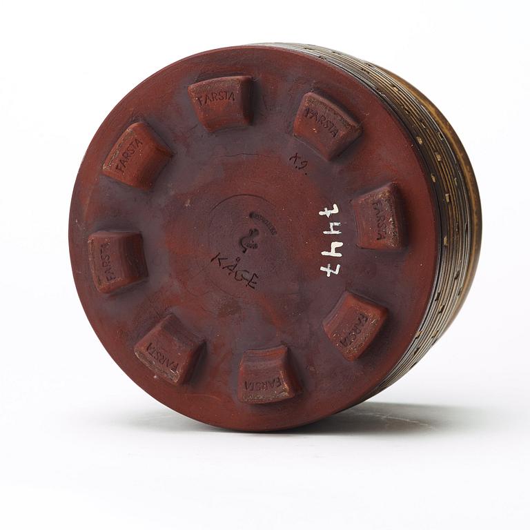 Wilhelm Kåge, a 'Farsta' stoneware vase, Gustavsberg studio 1960.