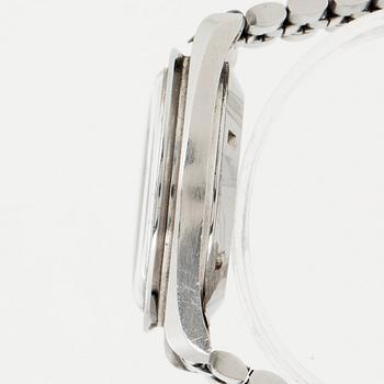 OMEGA, Speedmaster, chronograph, "Straight Writing", "Tachymeter Base 1000".