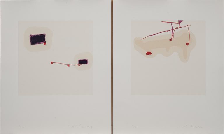 HÅKAN BERG, 12 st serigrafier, signerad och numrerad 81/140.