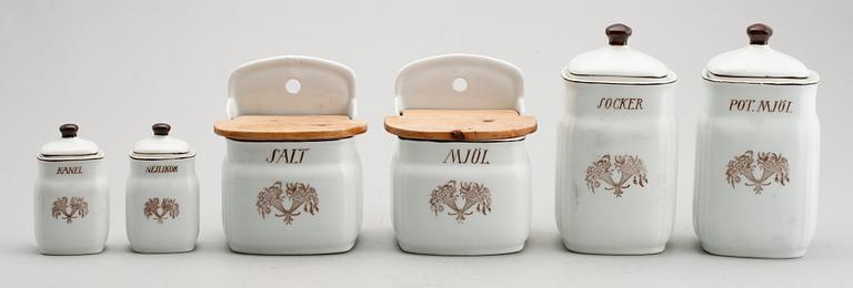 KRYDDSERVIS, 14 del,  porslin, 1900-talets mitt.