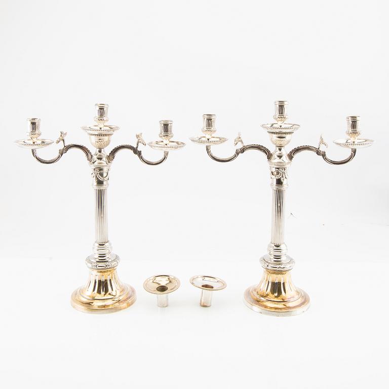 Candelabras, a pair "Väsby" from IKEA's 18th-century series, late 20th century.