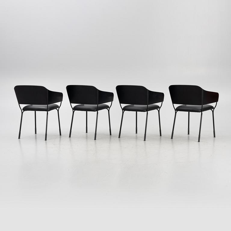 Tuula Falk & Ingrid Backman, chairs, 4 pcs, "Amina", 21st century.