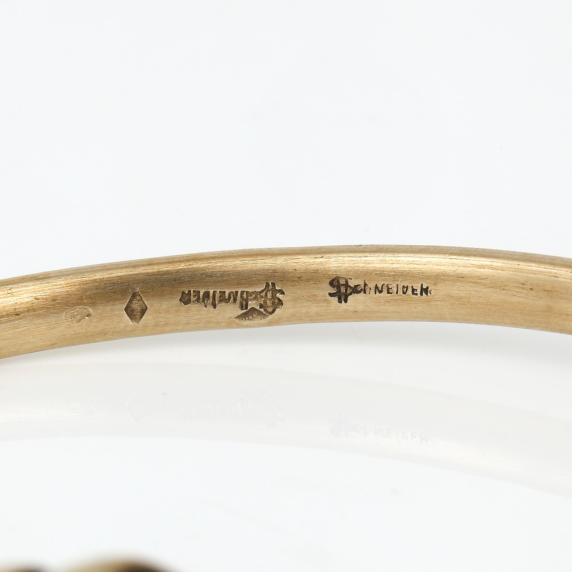ARMBAND, 18K guld, Frankrike. Total vikt ca 25 g.
