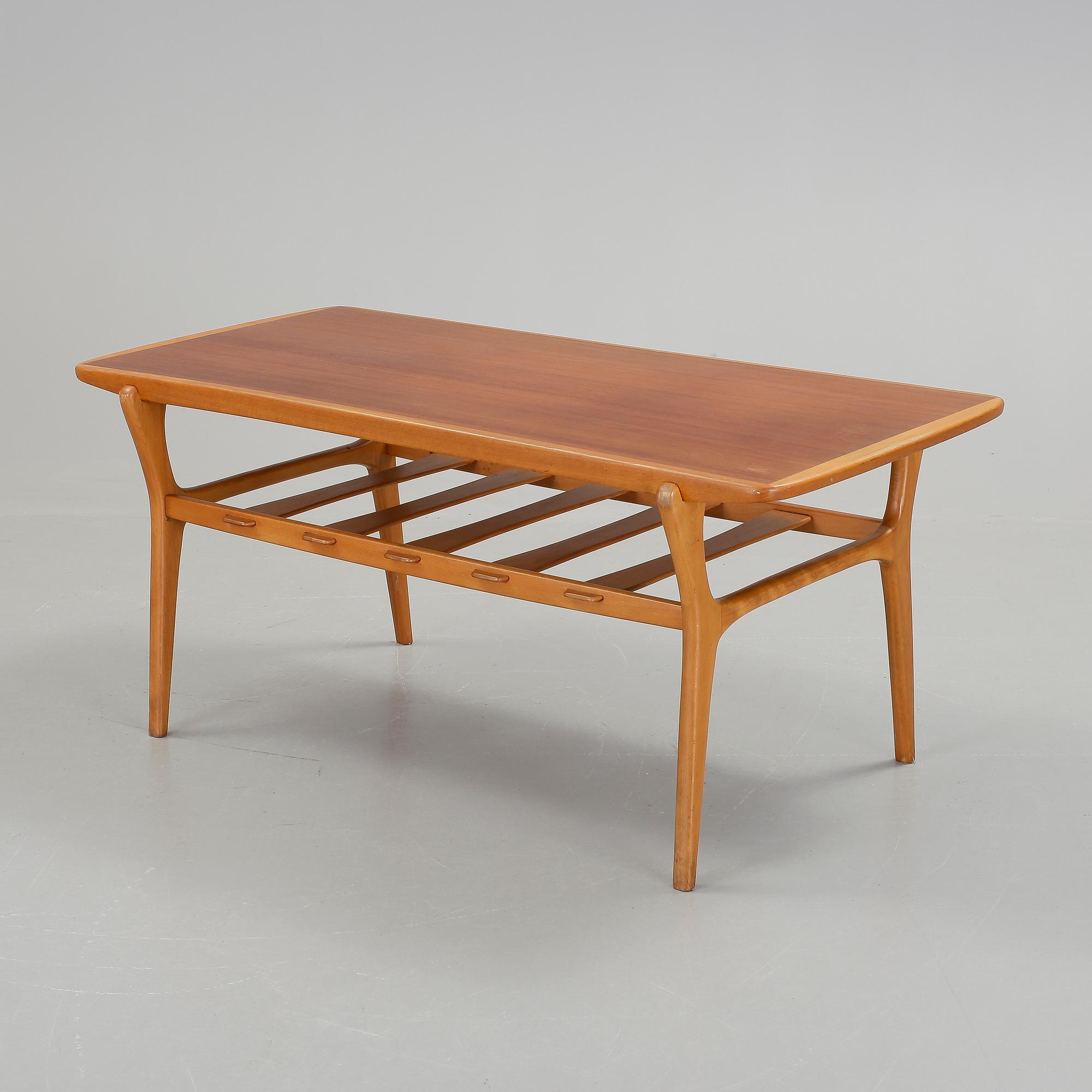 SOFFBORD, teak och ek, 1950-/60-tal.