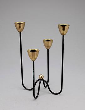 KANDELABER, mässing, Gunnar Ander för Ystad Metall, 1900-tal.